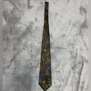 Oscar De La Renta Studios mens tie in brown/blue/ green